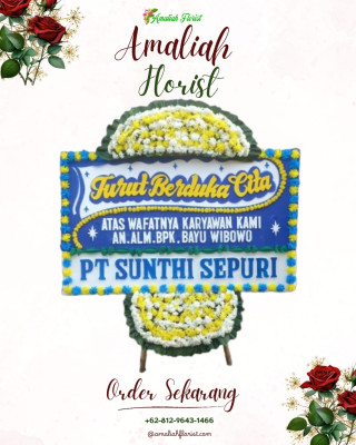 Papan Bunga Duka di Lalap