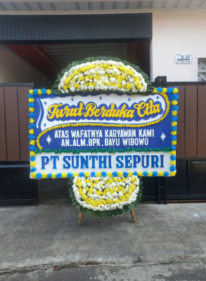 Papan Bunga Duka di Lalap